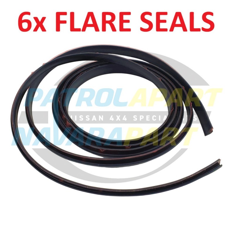 Flare Seal Rubber Mould set 6 x 2m suits Nissan Navara D22 D40