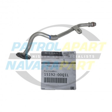 Genuine Nissan Turbo Oil Drain Pipe Small Upper - Nissan Navara D23 NP300 M9T YS23
