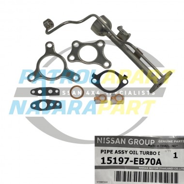 Genuine Nissan Turbo Oil Drain Pipe - Nissan Navara D40 Thai - YD25