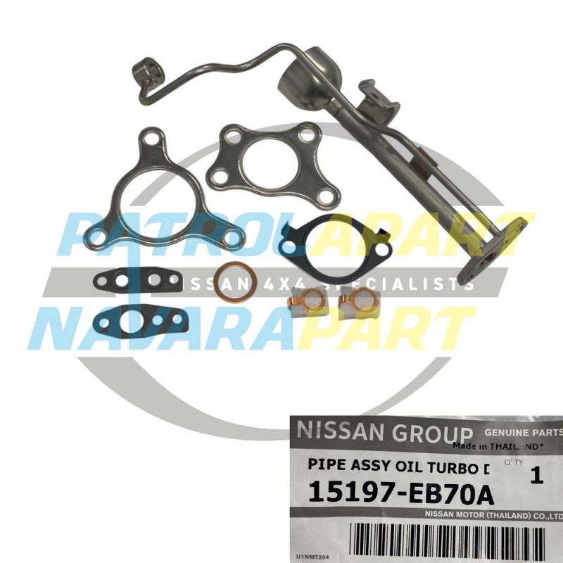 Genuine Nissan Turbo Oil Drain Pipe - Nissan Navara D40 Thai - YD25