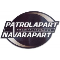 Navarapart Gloss Black / Transparent Vinyl Sticker / Decal 150mm x 100mm 
