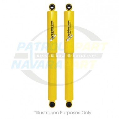 Dobinsons Single Twin Tube Nitro-Gas Shock Absorber Long Travel Rear Leaf - Nissan Navara D23 - GS43-081B