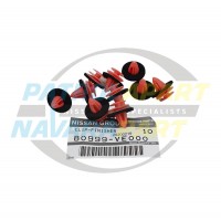 Genuine Nissan Door Trim Panel Clip 10 PACK - Navara D22 D40 - Pathfinder R51
