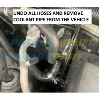 Firewall Coolant Pipe Conversion Kit for Nissan Navara D40 Pathfinder R51 YD25 VQ40