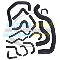 Radiator & Heater Cooling Hose Kit 14pc - Nissan Navara D22 YD25