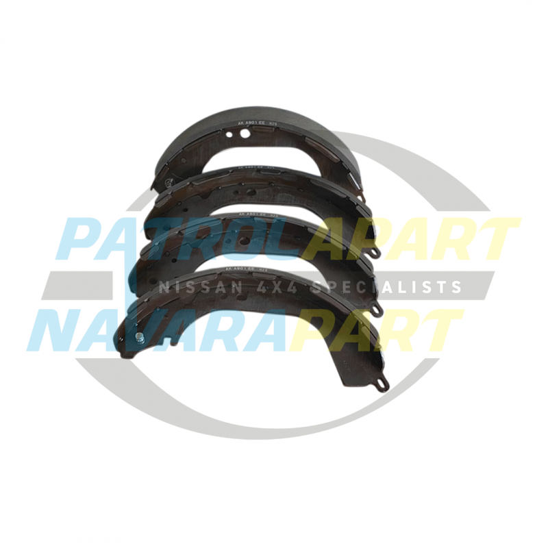 Genuine Nissan Brake Shoes Rear Drum - Navara D22 YD25 12/2008 On