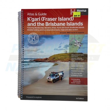 K'Gari (Fraser Island) Atlas & Map - Hema