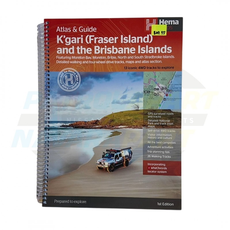 K'Gari (Fraser Island) Atlas & Map - Hema