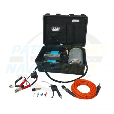 ARB Compressor Kit Twin Motor Portable with Tank 12V Max Performance
