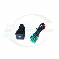Hulk 4x4 Push Button Air Compressor Square Accessory Switch - Nissan Patrol Y62