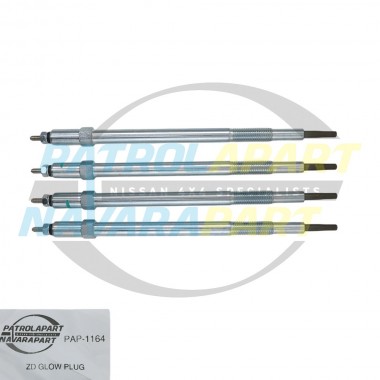 Genuine Nissan Glow Plug Set of 4 - Nissan Patrol Y61 GU 2000-2017