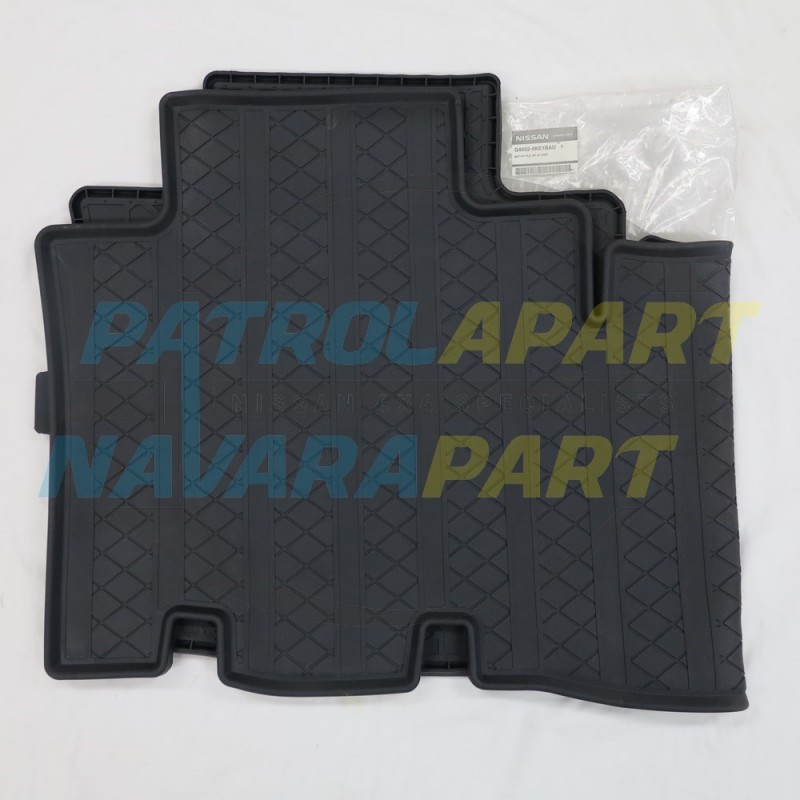 Genuine Nissan Navara D23 NP300 King Cab Rear Rubber Floor Mat