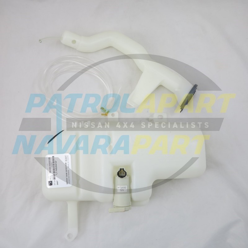 Windscreen Washer Tank Bottle & Pump for Nissan Navara D22 2/97 - 10/01