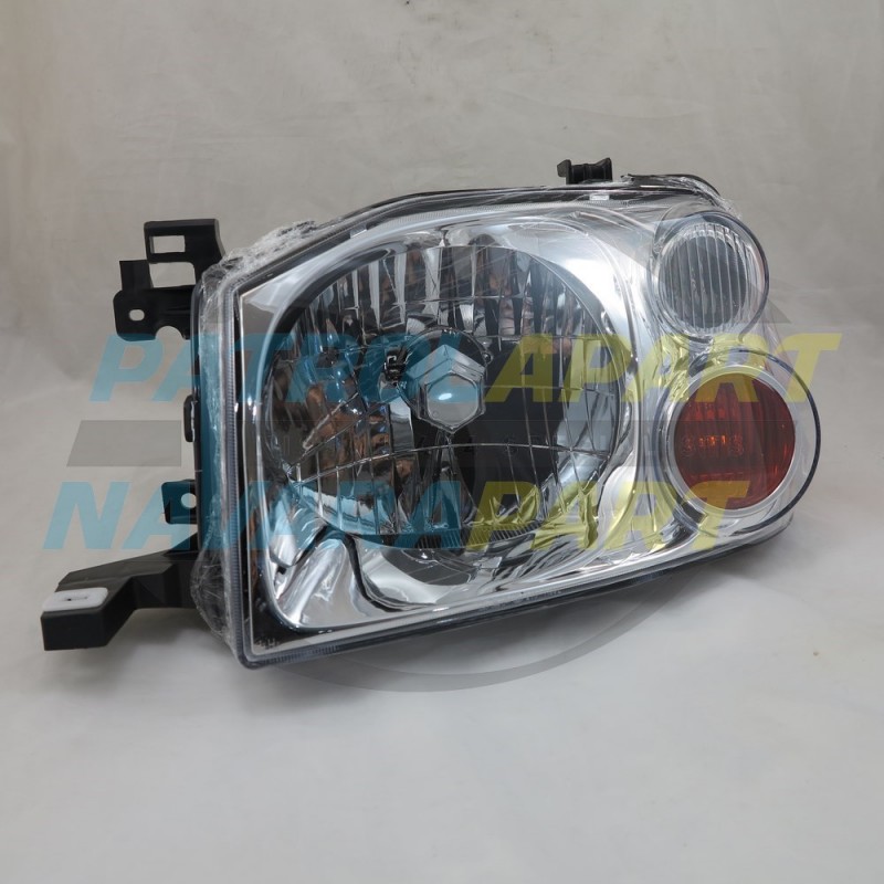 LH Passenger Side Headlight Lamp fits Nissan Navara D22 2001-2015