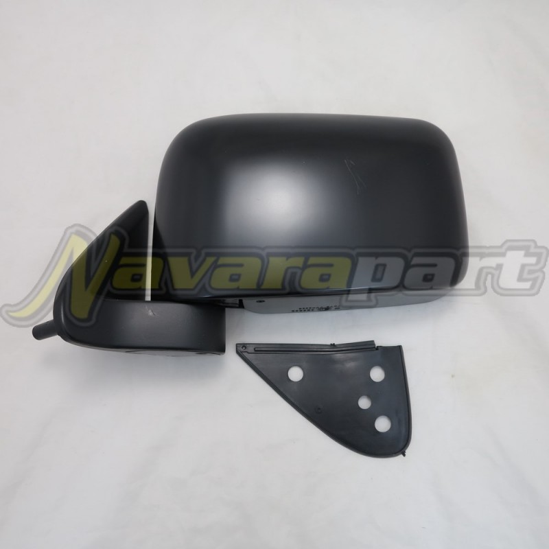 Left Hand Black Manual Mirror for Nissan Navara D22 YD25 DX 2008 on