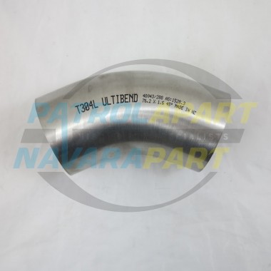Stainless Steel 45 Degree 76.2mm ID 3